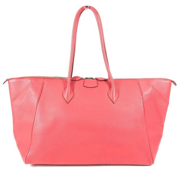 HERMES Parinobe bay 40 Shoulder Bag HandBag Taurillon Clemence Bougainvillea Red - Picture 1 of 14